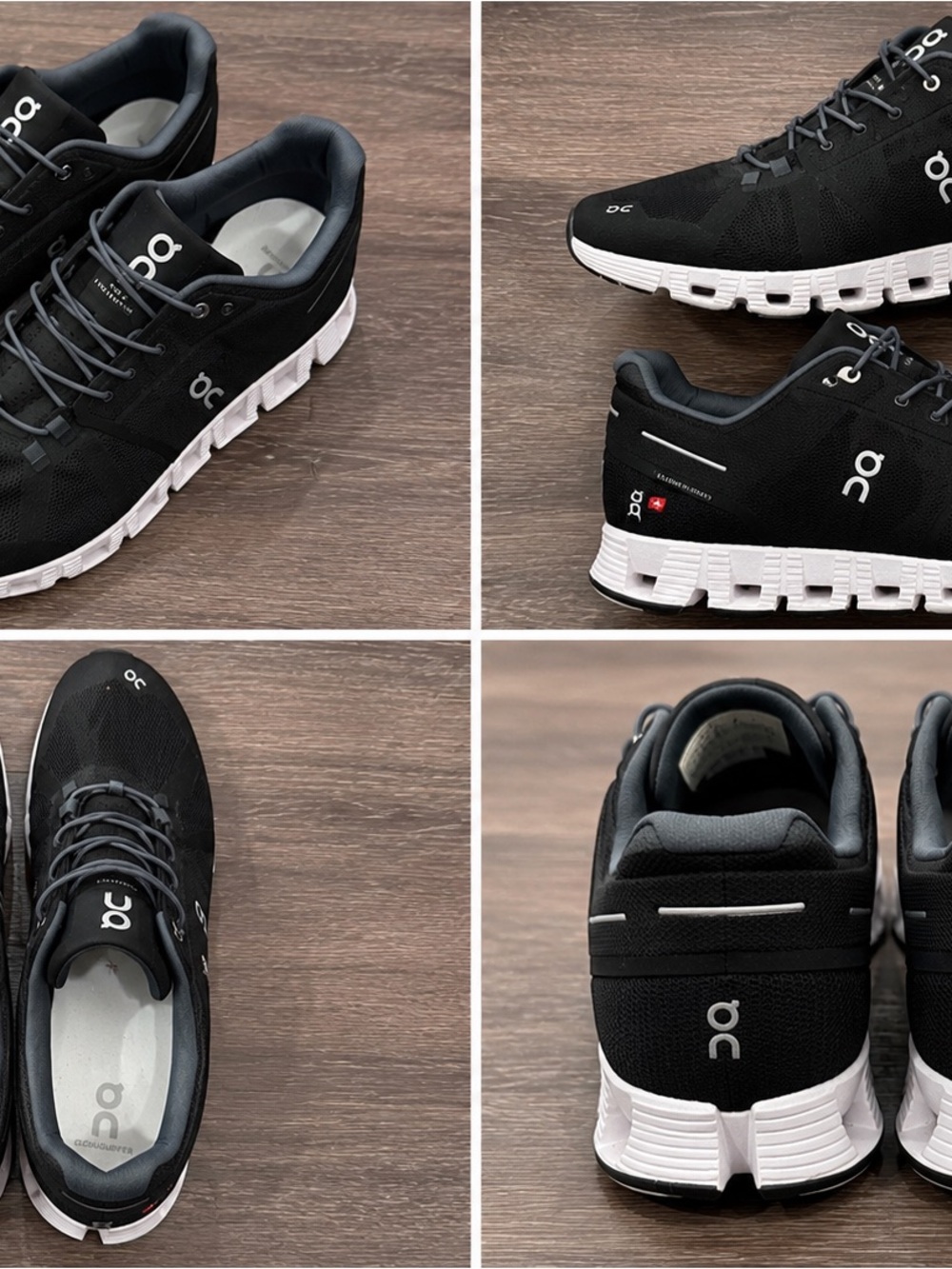 On cloud Running Men’s Cloud Running Shoes in Black and White
